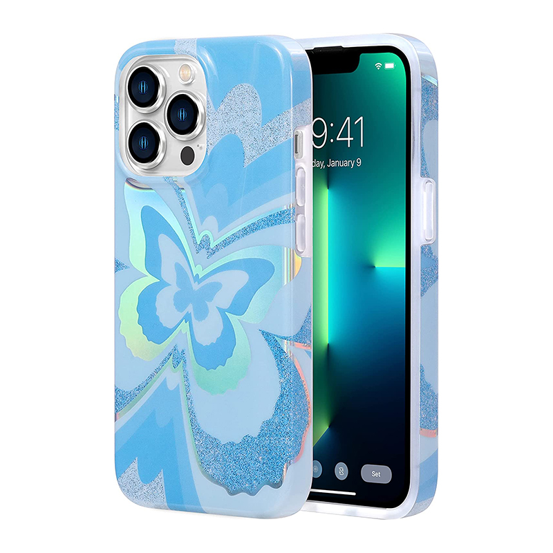 IMD holographic butterfly phone case